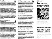 Petaluma Poetry Walk 2023 brochure